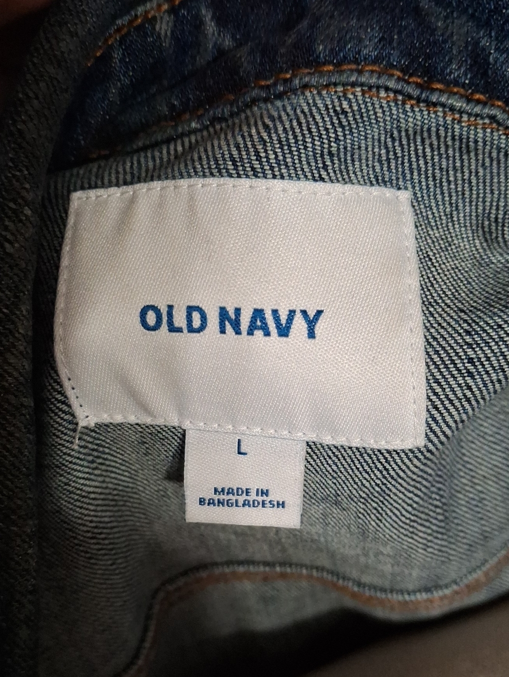 Old Navy/ Dark Blue Denim Jacket - W Sz Large - Picture 4 of 5